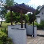 Pergola Staining