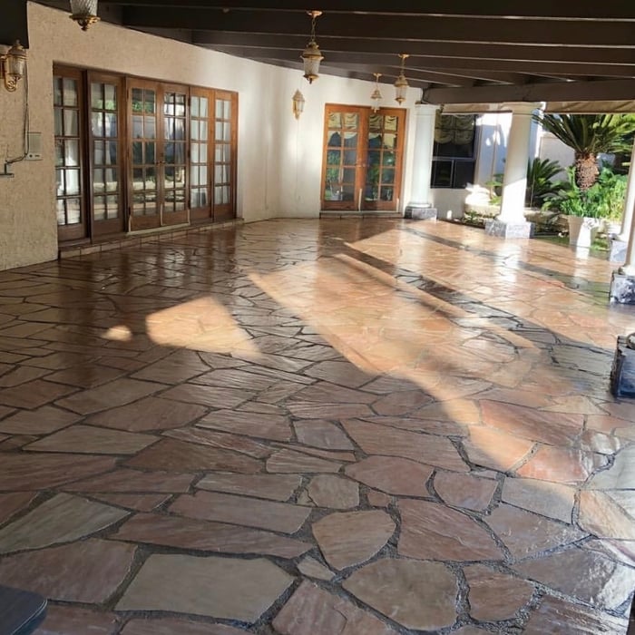 After sealer was applied.
