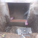 This was getting the frame work ready and letting the concrete solidify.