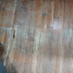 Underneath the carpet and linoleum