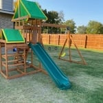 Wooden play ground construction