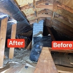 Before pictures on the right and after pictures on the left
