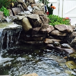 Above ground Pond and Waterfall