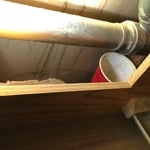 Cups tucked into walls can mean leaks. Keep an eye out!