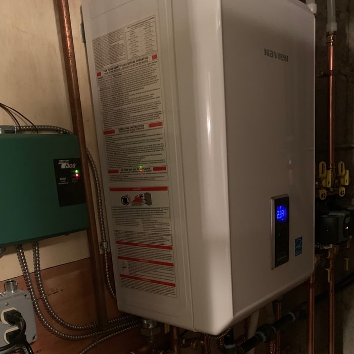 Navien Combi Boiler Install