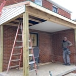 New Porch Over Hang
