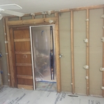 All the wiring was removed from this wall.