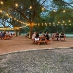 Beer garden patio