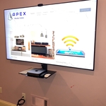 Browse the web on your big screen TV, extra plug in for additional devices with wall plug below TV