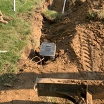 New water line from meter box to the house