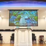 Projector screen and Pulpit