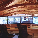 Command Center four 27" monitors