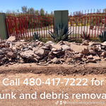 Broken concrete and debris removal