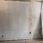 Dry wall primer and painted
We hung the dry wall aswell