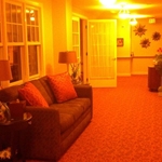 Lounge area/vacuum floors