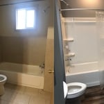 Bathroom - before/after