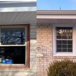 Windows - before/after. Also we did the facia and soffit.