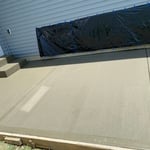 Concrete Patio with Walkway
