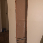 Interior wall after demo