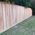 6'6" Overall Height Cedar Cap and Trim Fence with a 2x6 Rot Board