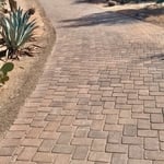 6500 sq ft driveway and 6 inch elevation for appropriate water flow