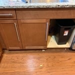 Refurbish door frames, kitchen and bathroom cabinets, floor saddles and trims