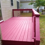 After deck staining
