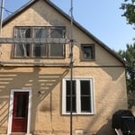 Full frame window replacement 1930's home