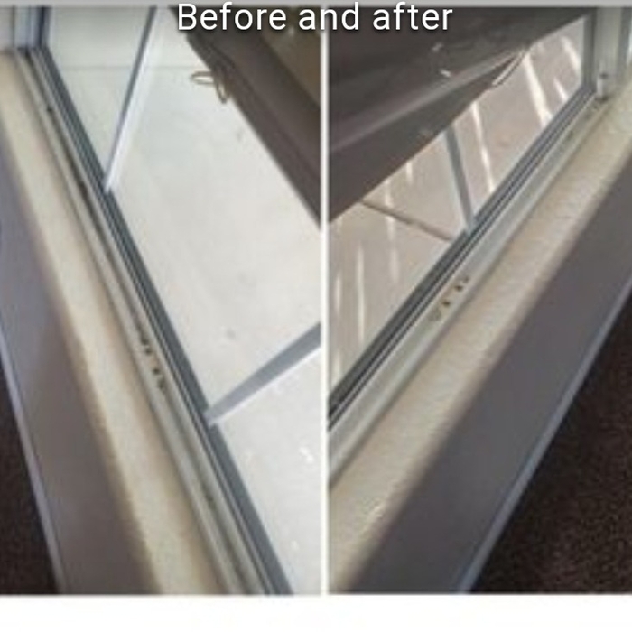 Windows and windows sills cleaned.