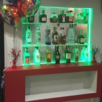 (After) created bar and liquor shelving