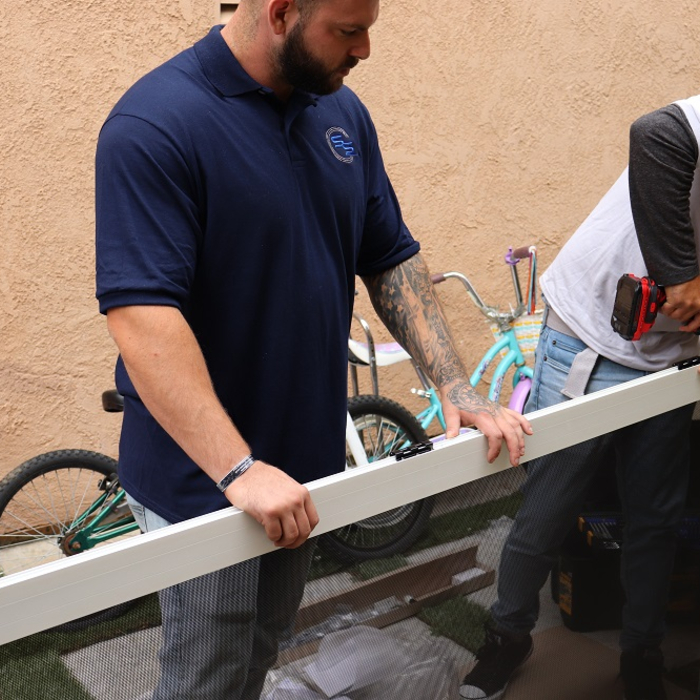 Security Screen Door Preparation