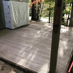 Dyed concrete Patio