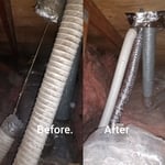 Dryer Vent Replace and cleaning