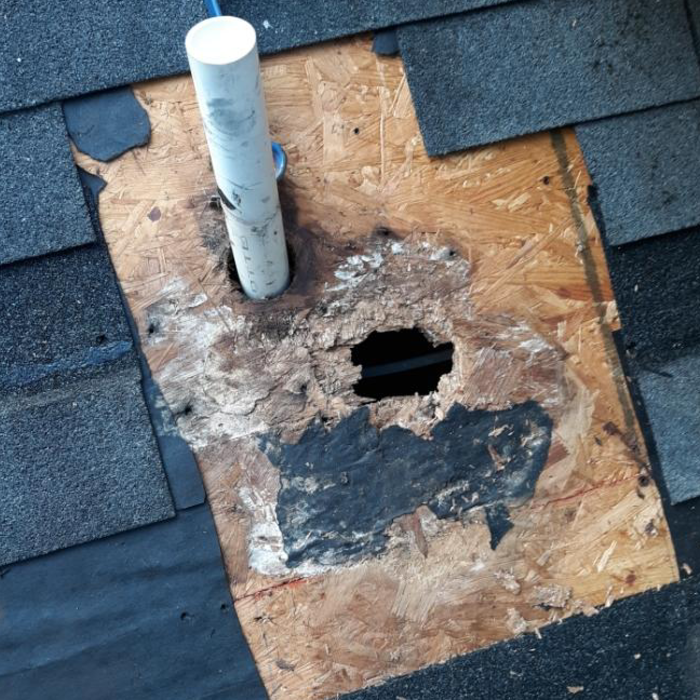 Roof leak repair