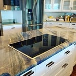 With this beautiful counter was full of dust, KLO cleanings polish it and sanitize it.