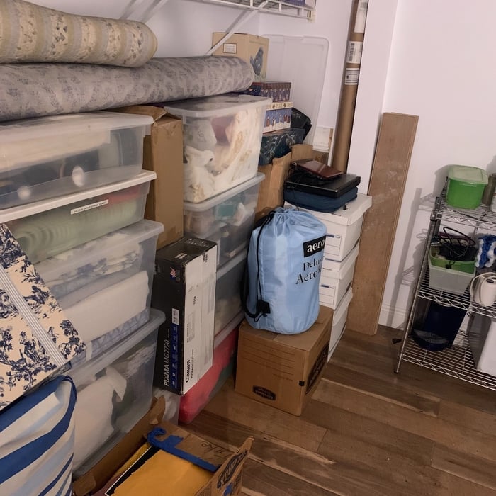 We used closet in room and use it as a store room upon customer request.