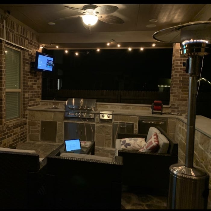 Tv mounting on brick