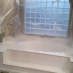 Resurface large garden tub