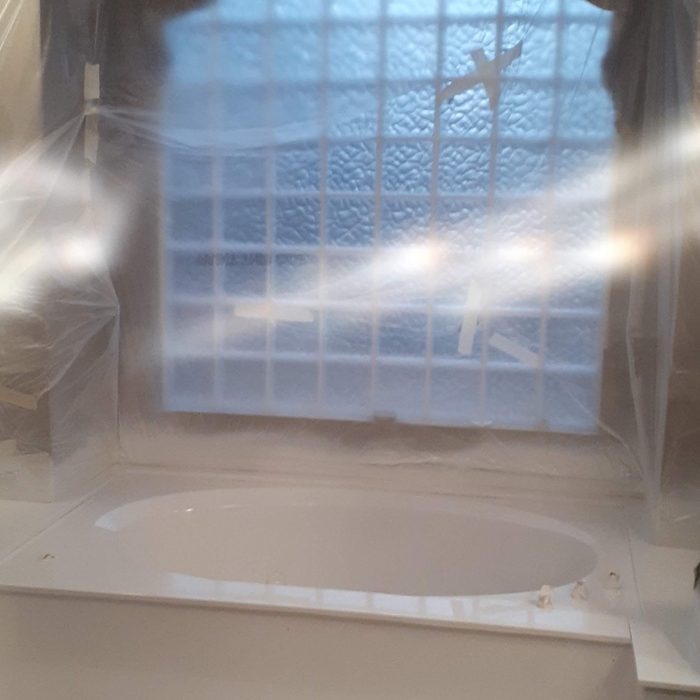 Resurface large garden tub