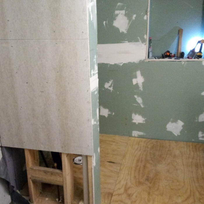 Walls going up
