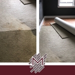 We removed the old carpet.