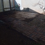 Shed removal area cleaned up