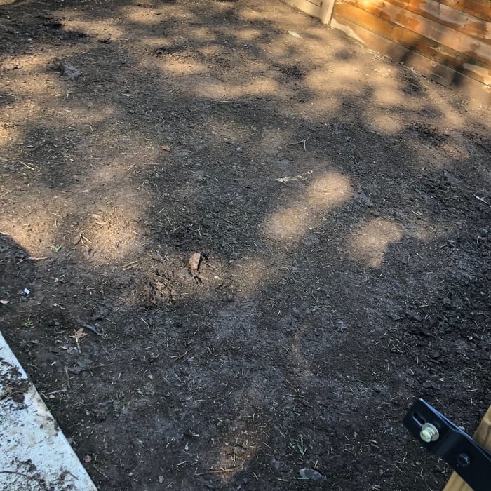 Laying sod