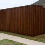 Western Red Stain on a new fence.