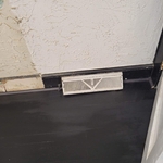 After the laminate was laid.