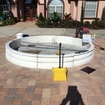 Fountain with basin