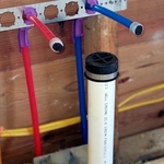 New supply lines and drain line for kitchen sink!