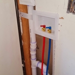 New Vent, Drain, and Washer water supply lines in and ready to go!