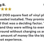 Client reviews