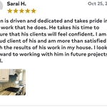 Client reviews